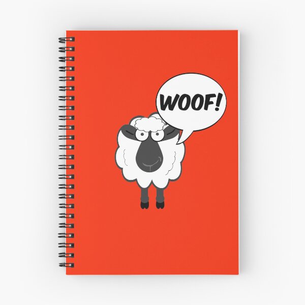 Item preview, Confused Funny Sheep Goes Woof! designed and sold by WibbleDesign.