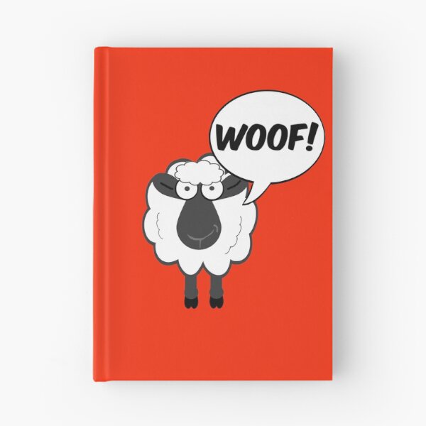 Item preview, Confused Funny Sheep Goes Woof! designed and sold by WibbleDesign.