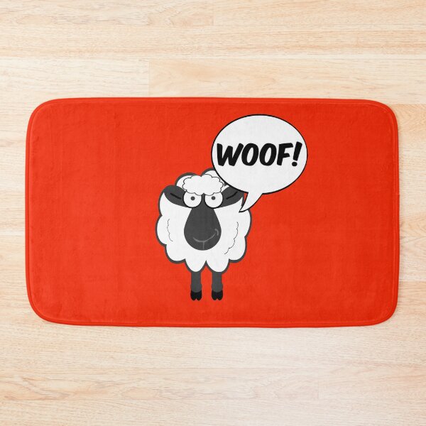 Item preview, Confused Funny Sheep Goes Woof! designed and sold by WibbleDesign.