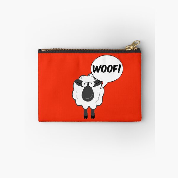 Item preview, Confused Funny Sheep Goes Woof! designed and sold by WibbleDesign.
