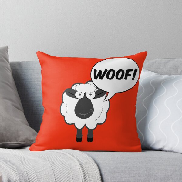Item preview, Confused Funny Sheep Goes Woof! designed and sold by WibbleDesign.