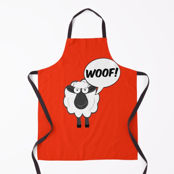 Item preview, Confused Funny Sheep Goes Woof! designed and sold by WibbleDesign.
