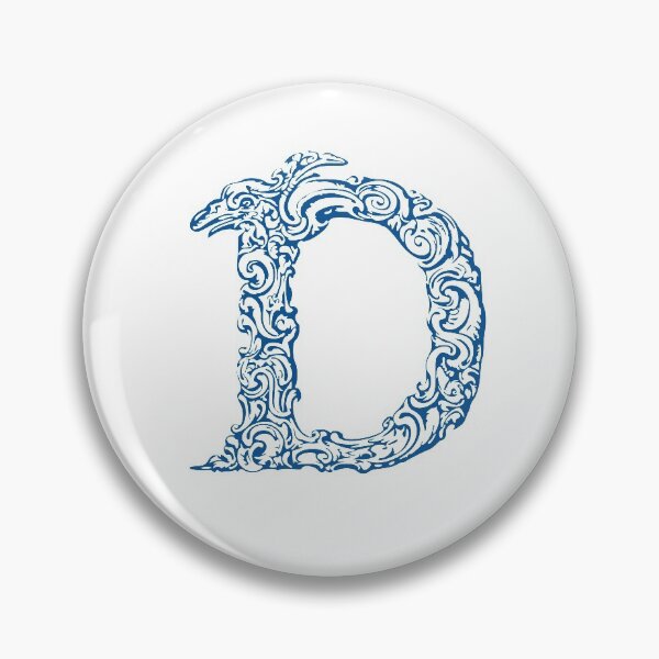 Item preview, Blue Monogram - Letter "D" designed and sold by RoamingRabbit.