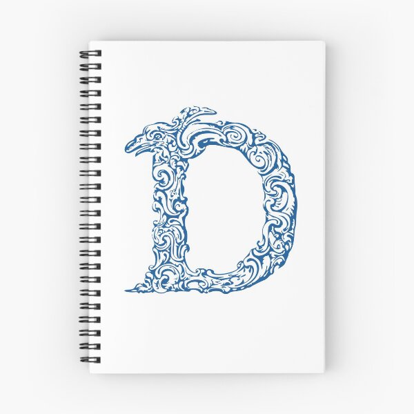Item preview, Blue Monogram - Letter "D" designed and sold by RoamingRabbit.