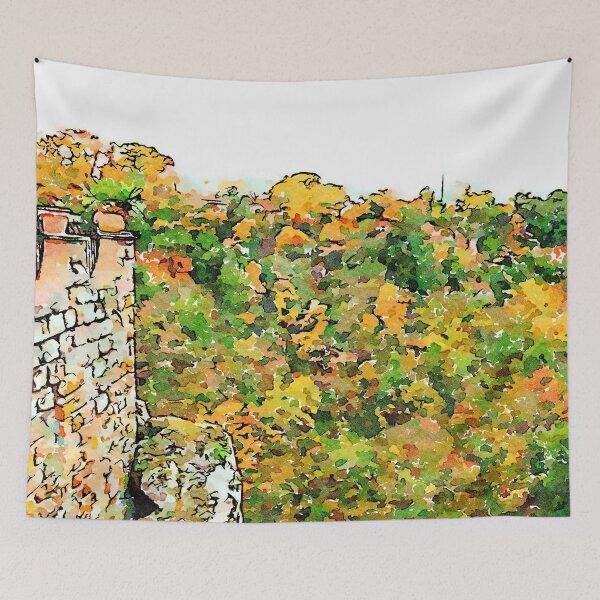Item preview, Barbarano Romano: landscape with autumnal forest designed and sold by Giuseppe Cocco.