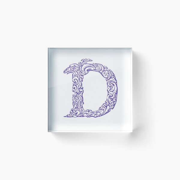 Item preview, Purple Monogram - Letter "D" designed and sold by RoamingRabbit.