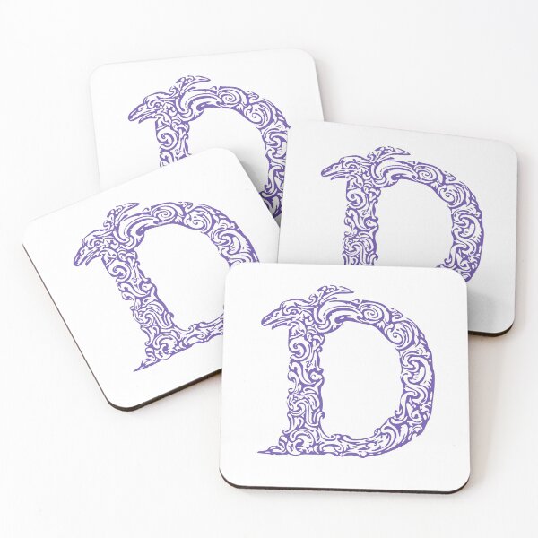 Item preview, Purple Monogram - Letter "D" designed and sold by RoamingRabbit.