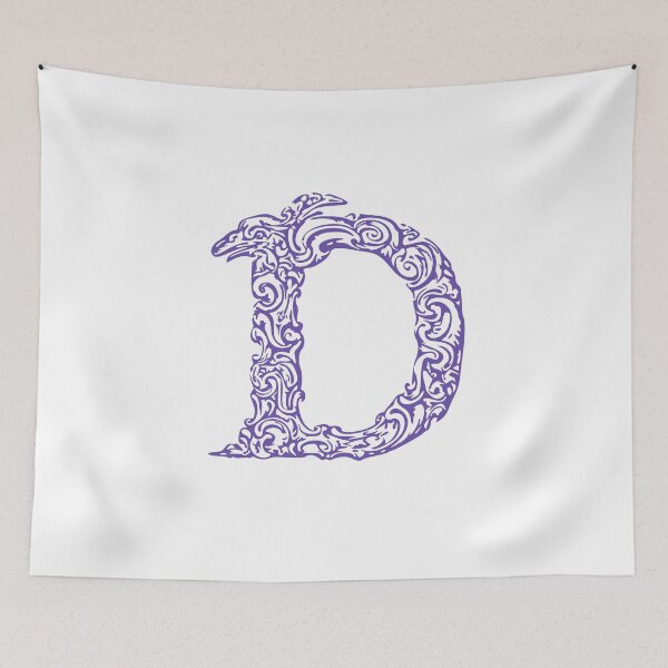 Item preview, Purple Monogram - Letter "D" designed and sold by RoamingRabbit.