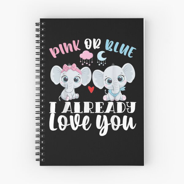 Item preview, Pink Or Blue I Already Love You Gender Reveal Baby Elephant  designed and sold by melisenda.