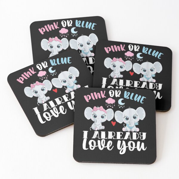 Item preview, Pink Or Blue I Already Love You Gender Reveal Baby Elephant  designed and sold by melisenda.