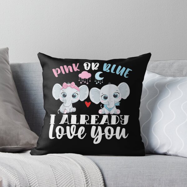 Item preview, Pink Or Blue I Already Love You Gender Reveal Baby Elephant  designed and sold by melisenda.