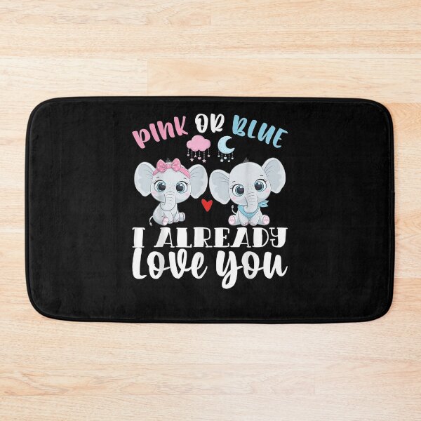 Item preview, Pink Or Blue I Already Love You Gender Reveal Baby Elephant  designed and sold by melisenda.