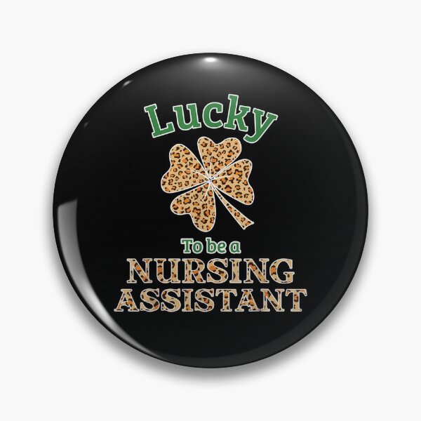 Item preview, Lucky To Be A Nursing Assistant Leopard Lucky Clovers  designed and sold by melisenda.