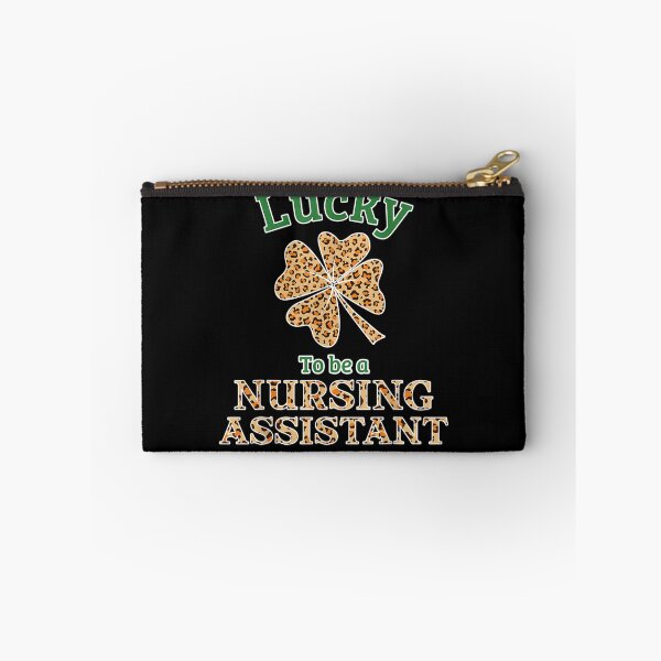 Item preview, Lucky To Be A Nursing Assistant Leopard Lucky Clovers  designed and sold by melisenda.
