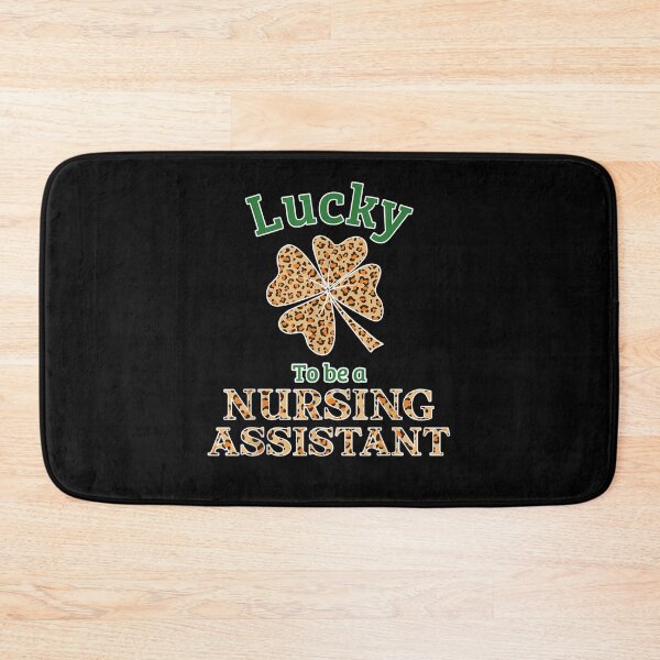 Item preview, Lucky To Be A Nursing Assistant Leopard Lucky Clovers  designed and sold by melisenda.