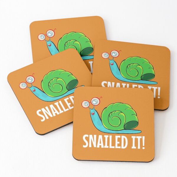 Item preview, Funny Cute Snail Snailed IT! Nerd Snail Lover designed and sold by Cat N' Doodles.