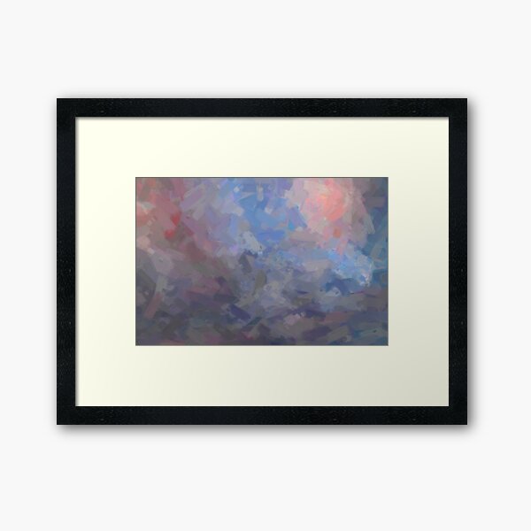 Abstract with Clouds IV Framed Art Print