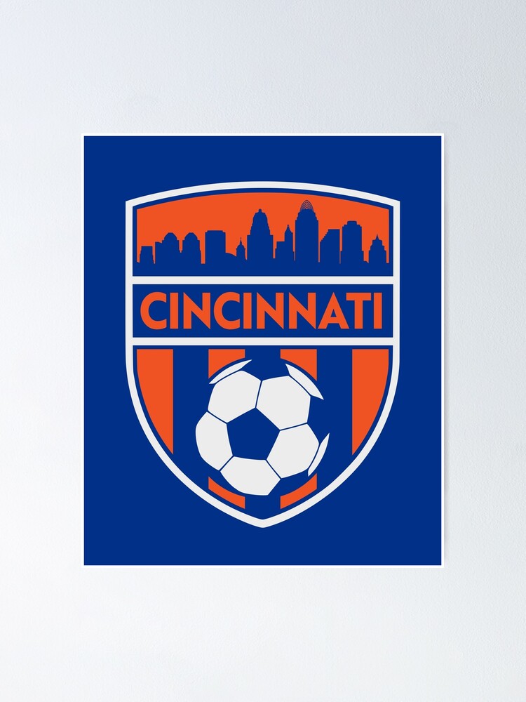 "Cincinnati Soccer Team FC Futbol Club Fan" Poster by pixeljamz | Redbubble