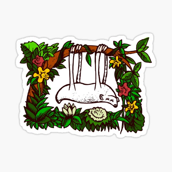 Sleepy Sloth Sticker