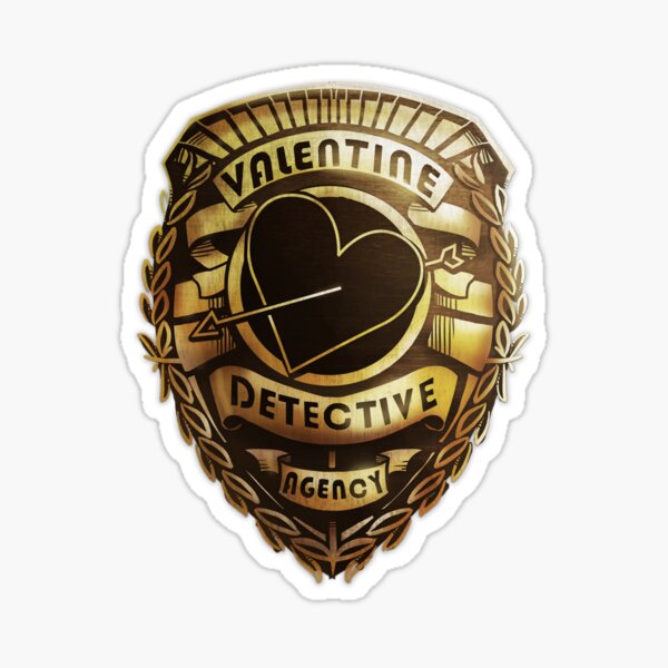 Vista previa del artículo con la obra «Valentine Detective Agency Gold», diseñado y vendido por lolliegag.