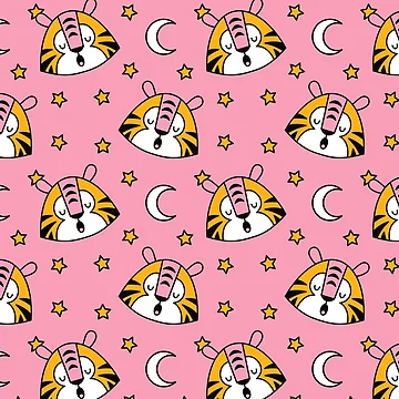 Artwork thumbnail, Tiger king pattern by Timegraf