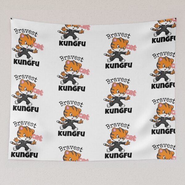 Item preview, Bravest kungfu cat designed and sold by Drawartista.