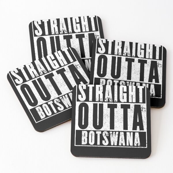 Item preview, Straight Outta Botswana designed and sold by RandomStuffShop.