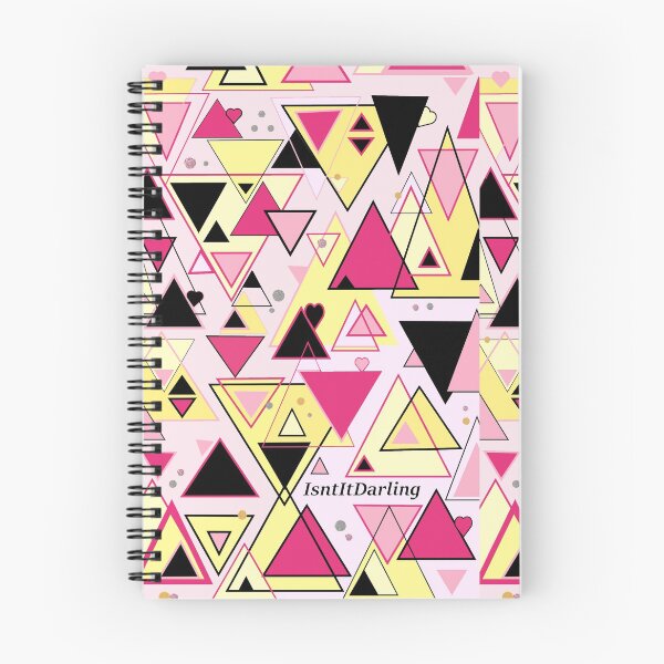 Item preview, Pink Geometric Triangles  designed and sold by isntitdarling.