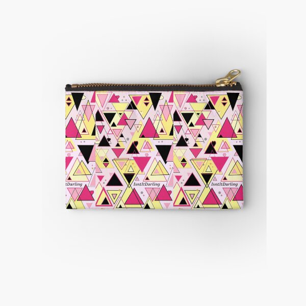 Item preview, Pink Geometric Triangles  designed and sold by isntitdarling.