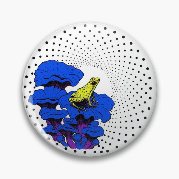 Item preview, Psychedelic mushroom frog designed and sold by The Purple Owl Cult.