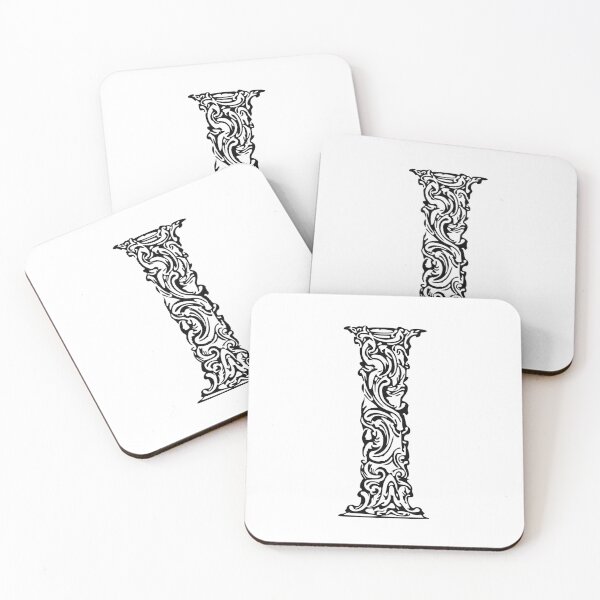 Item preview, Black Monogram - Letter "I" designed and sold by RoamingRabbit.