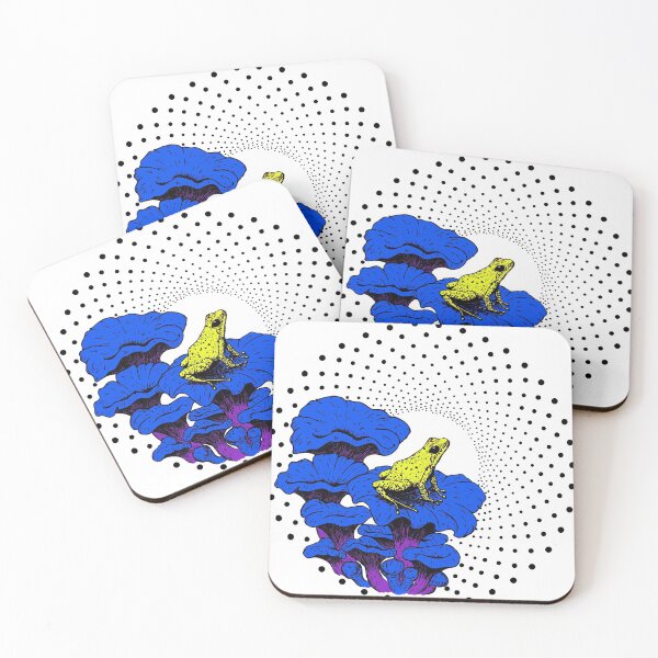 Item preview, Psychedelic mushroom frog designed and sold by The Purple Owl Cult.