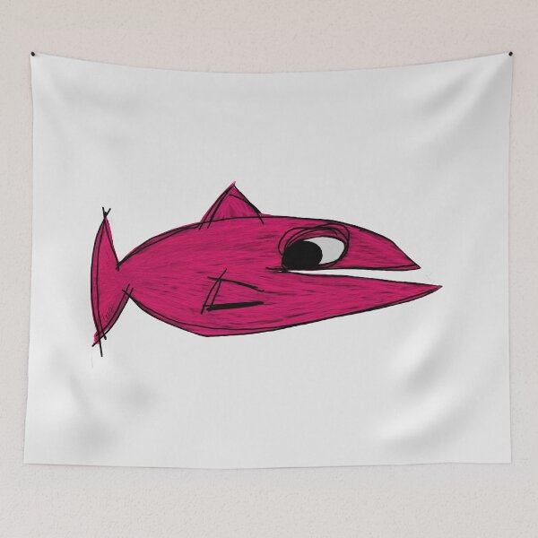 Aperçu de l'œuvre Poisson rose  créée et vendue par MentaLee.