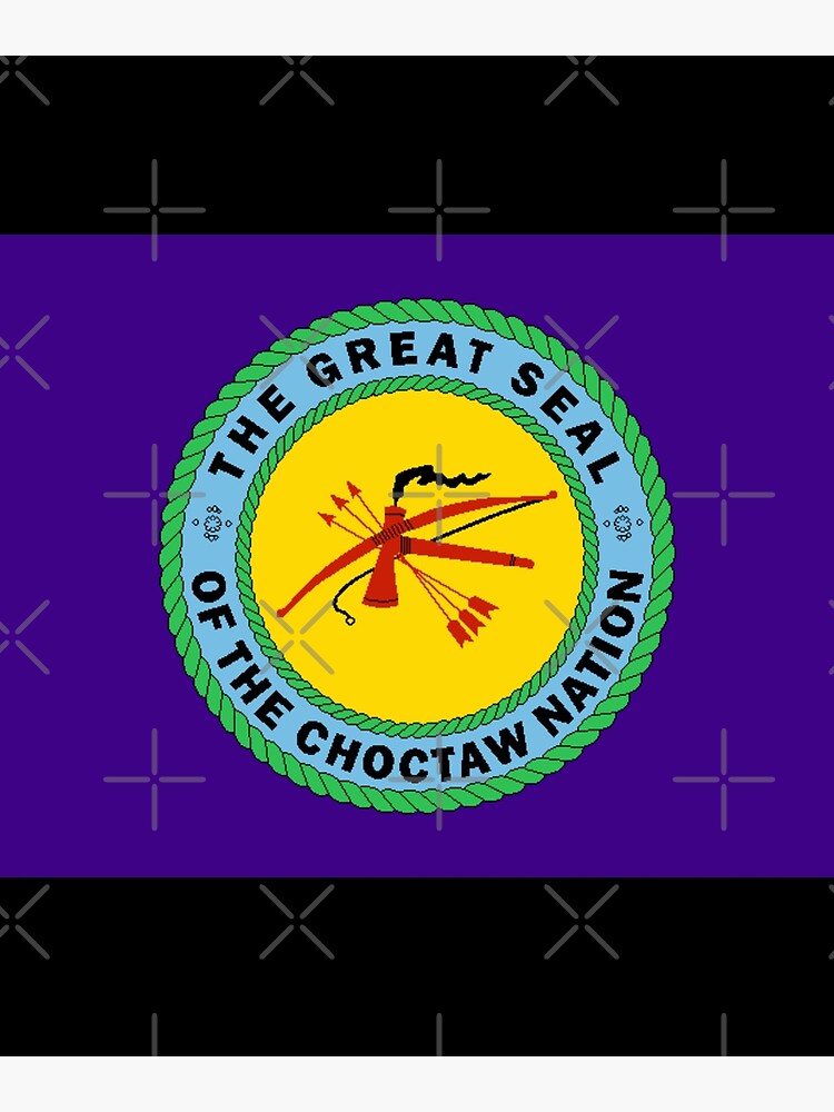 "Choctaw nation flag" Poster by mikoala50 Redbubble