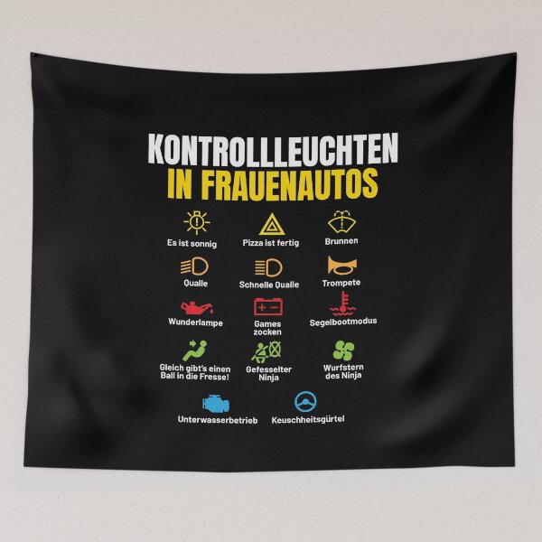 Item preview, Kontrollleuchten In Frauenautos Auto Fun designed and sold by MooonTees.