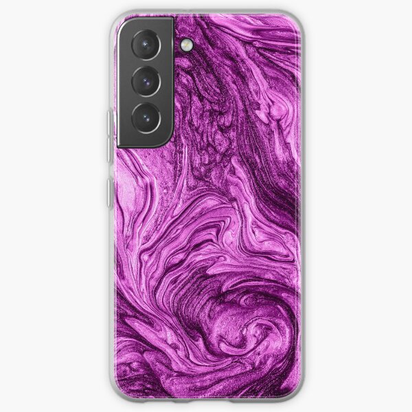 glamour 004 liquid purple colors Samsung Galaxy Soft Case