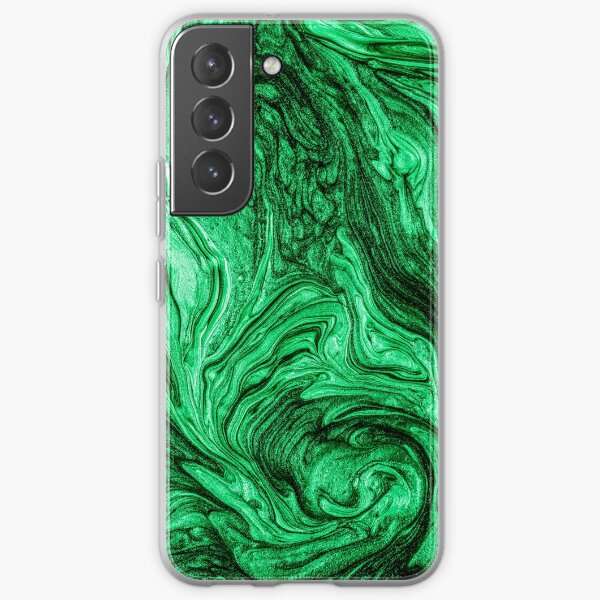 glamour 004 liquid green colors Samsung Galaxy Soft Case