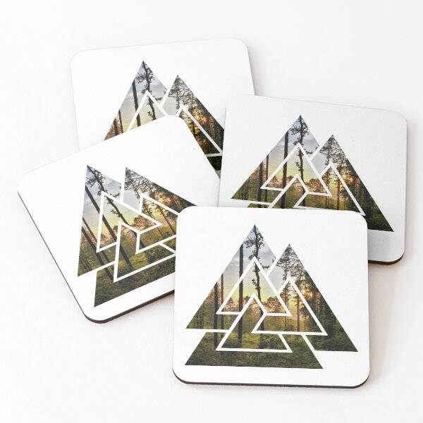 Item preview, Valknut symbol forest - Symbol designed and sold by Tabascol.