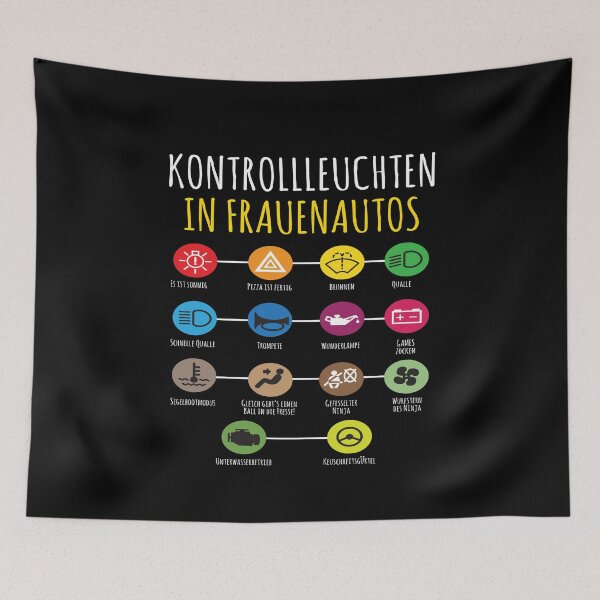 Item preview, Kontrollleuchten In Frauenautos Auto Fun designed and sold by MooonTees.