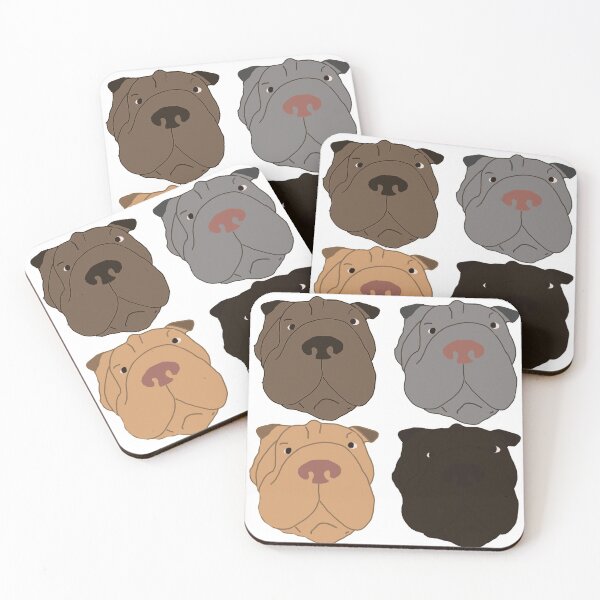 Item preview, Shar Pei Sticker Pack of 4 designed and sold by Nichestalgia.