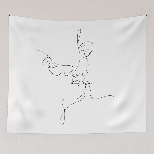 Item preview, Lgbt Couple One Line Art designed and sold by Tinteria.