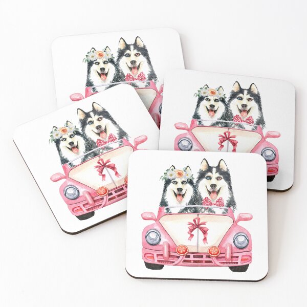Item preview, Siberian Husky's Wedding designed and sold by irinagingercat.