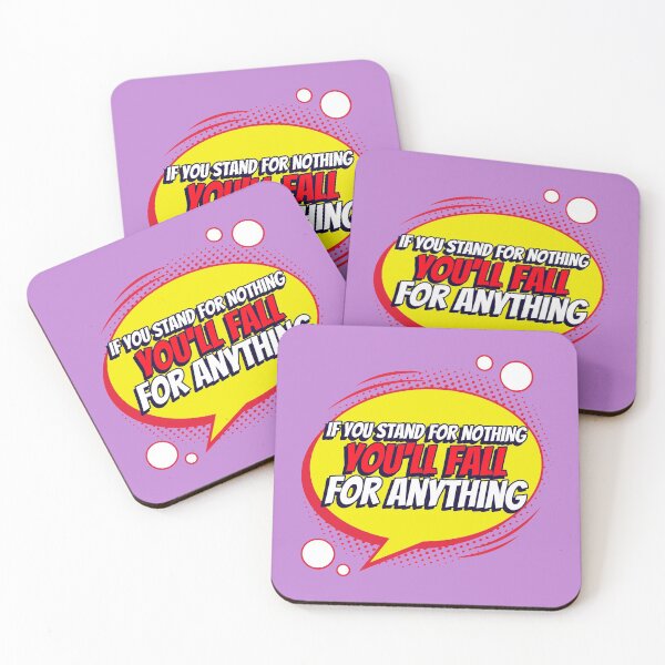 Item preview, If You Stand For Nothing, You'll Fall For Anything, Anti Woke, Anti-PC, political correctness, counter culture gift designed and sold by HomeConscious.