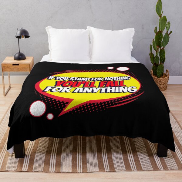 Item preview, If You Stand For Nothing, You'll Fall For Anything, Anti Woke, Anti-PC, political correctness, counter culture gift designed and sold by HomeConscious.