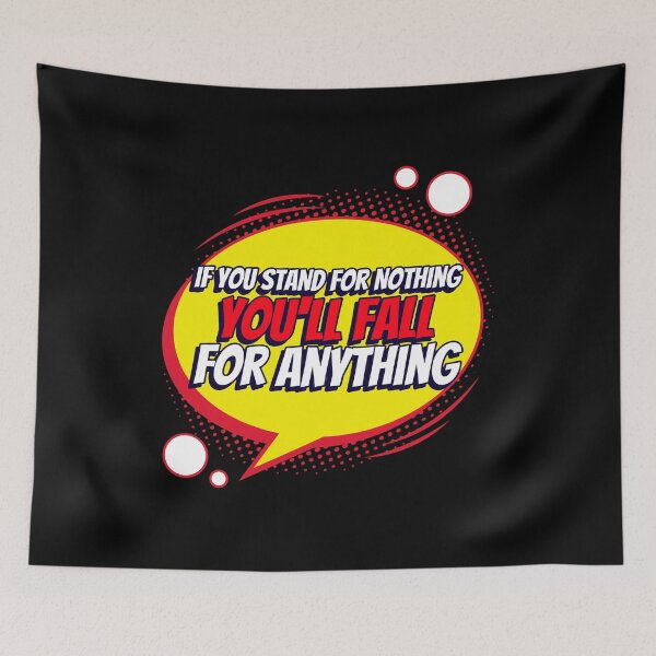 Item preview, If You Stand For Nothing, You'll Fall For Anything, Anti Woke, Anti-PC, political correctness, counter culture gift designed and sold by HomeConscious.