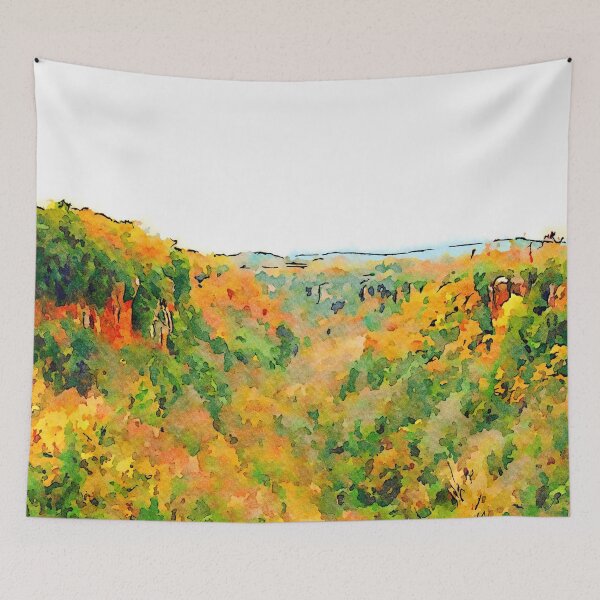 Item preview, Barbarano Romano: landscape with autumnal forest designed and sold by Giuseppe Cocco.