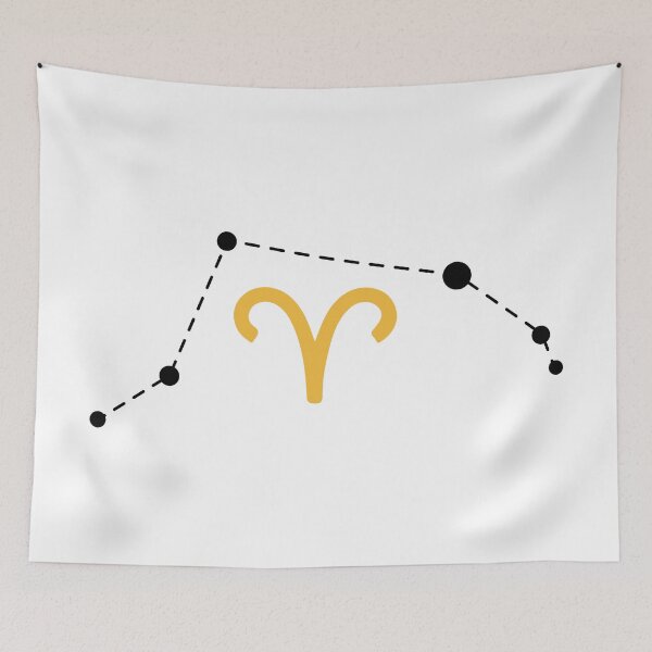 Item preview, Aries Zodiac Sign with Constellation (Black) designed and sold by Arianna Khalil.