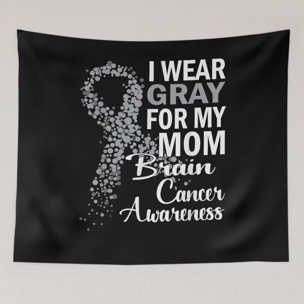Item preview, I Wear Gray For My Mom Brain Cancer Awareness Family  designed and sold by melisenda.