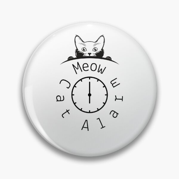 Item preview, Cat alarm meow designed and sold by PawPixShop.