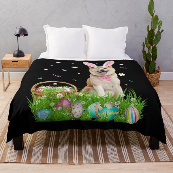 Item preview, Cute Akita Shiba Inu Easter Day Bunny Eggs Easter Costume designed and sold by melisenda.